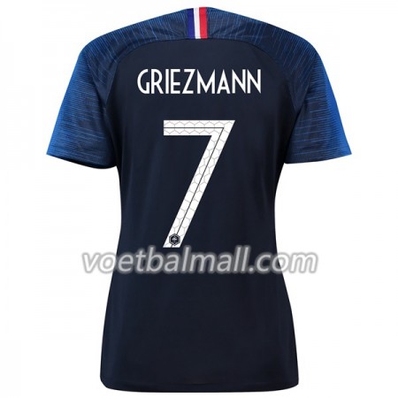 Goedkope Frankrijk Griezmann 7 Dames Thuisshirt WK voetbal 2018 Goedkope Frankrijk Griezmann 7 Dames Thuisshirt WK voetbal 2018